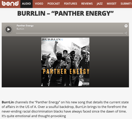 THE WORD IS BOND: BURRLIN - PANTHER ENERGY [REVIEW]