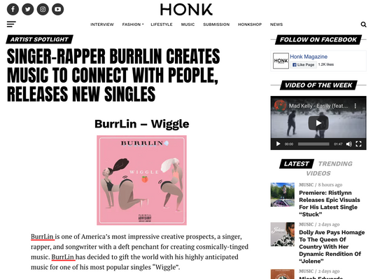 HONK MAGAZINE: BURRLIN - WIGGLE [REVIEW]